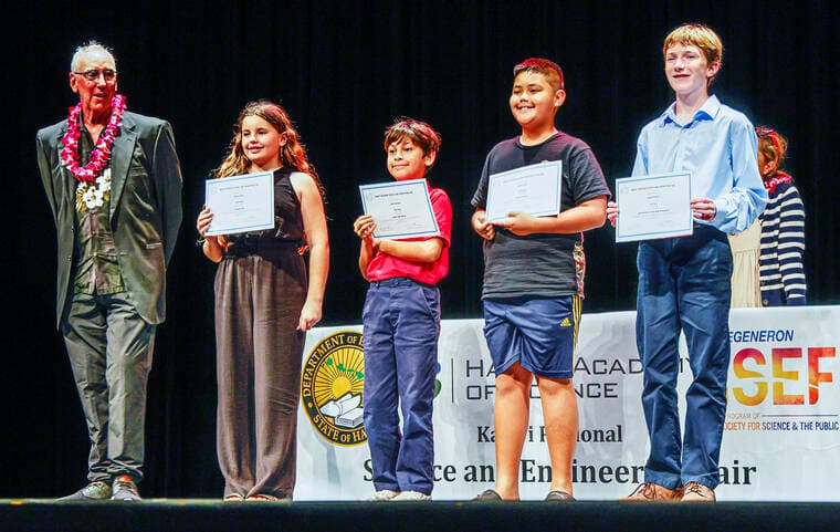 Top Kaua‘i Regional Science Fair Projects Advance to State Competition