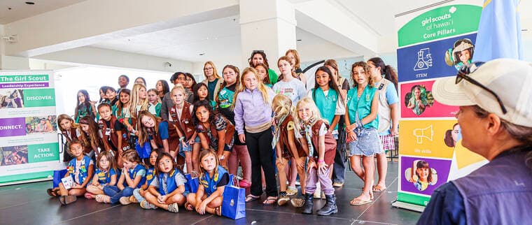 Kaua‘i Girl Scouts Mark 100th World Thinking Day at Kukui Grove