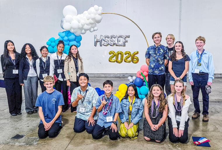 Kauai students earn five awards at state science fair, led by top NOAA prize