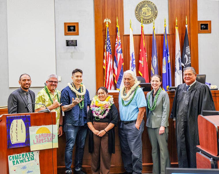 Three graduates complete Kauai Drug and Veterans courts in Lihue