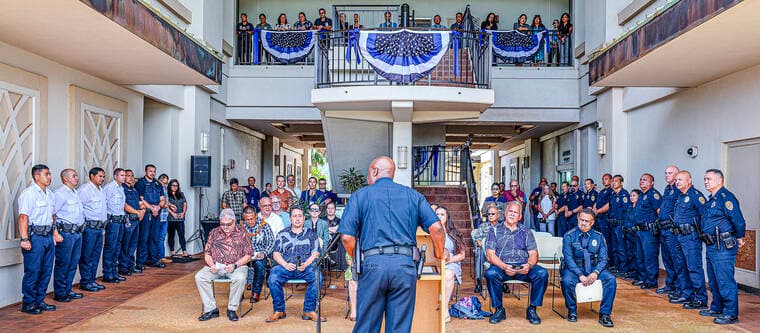 Kauai Police mark National Police Week with solemn headquarters observance