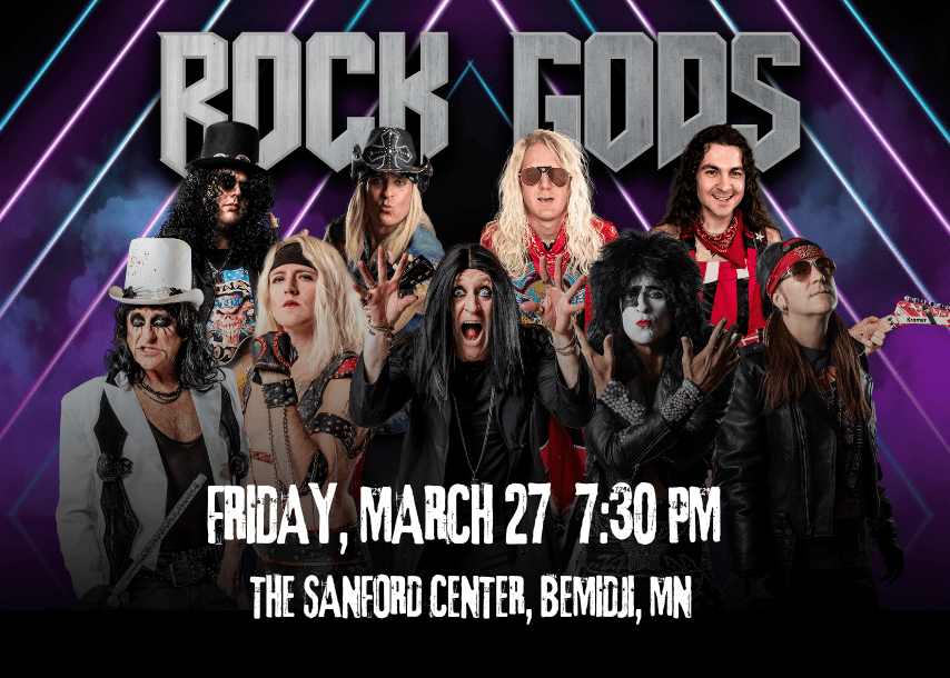 Rock Tribute Act The Rock Gods Coming to Bemidji Sanford Center March 27