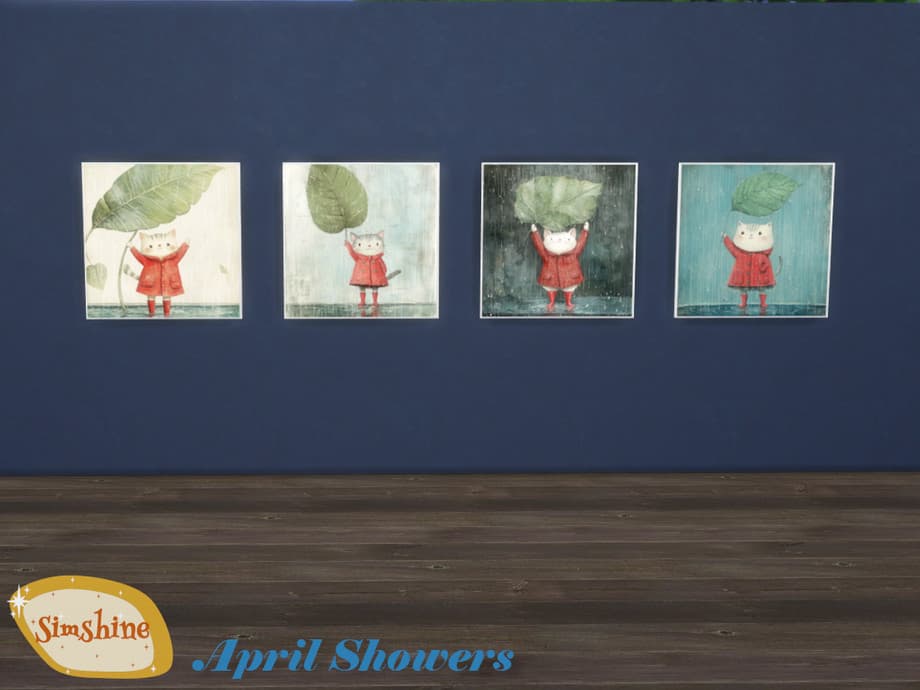 Sim_shine's April Showers Pack Brings Rainy Day Charm to Kids Rooms