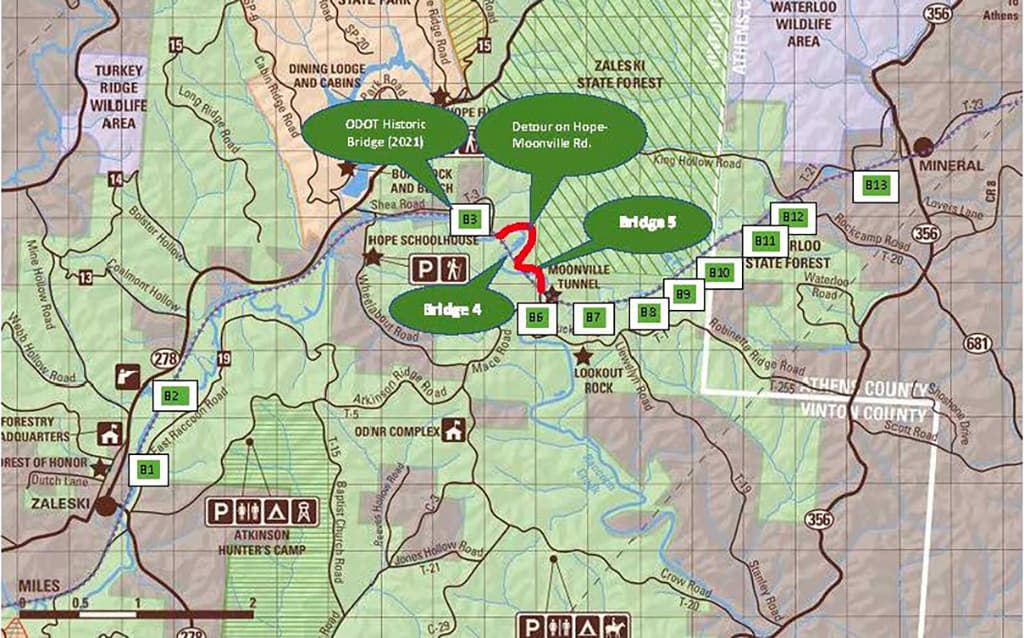 Moonville Rail Trail bridge replacements set for October 2026 completion