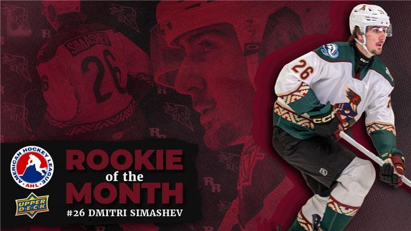 Tucson's Dmitri Simashev Named AHL Rookie of Month After 11-Point January