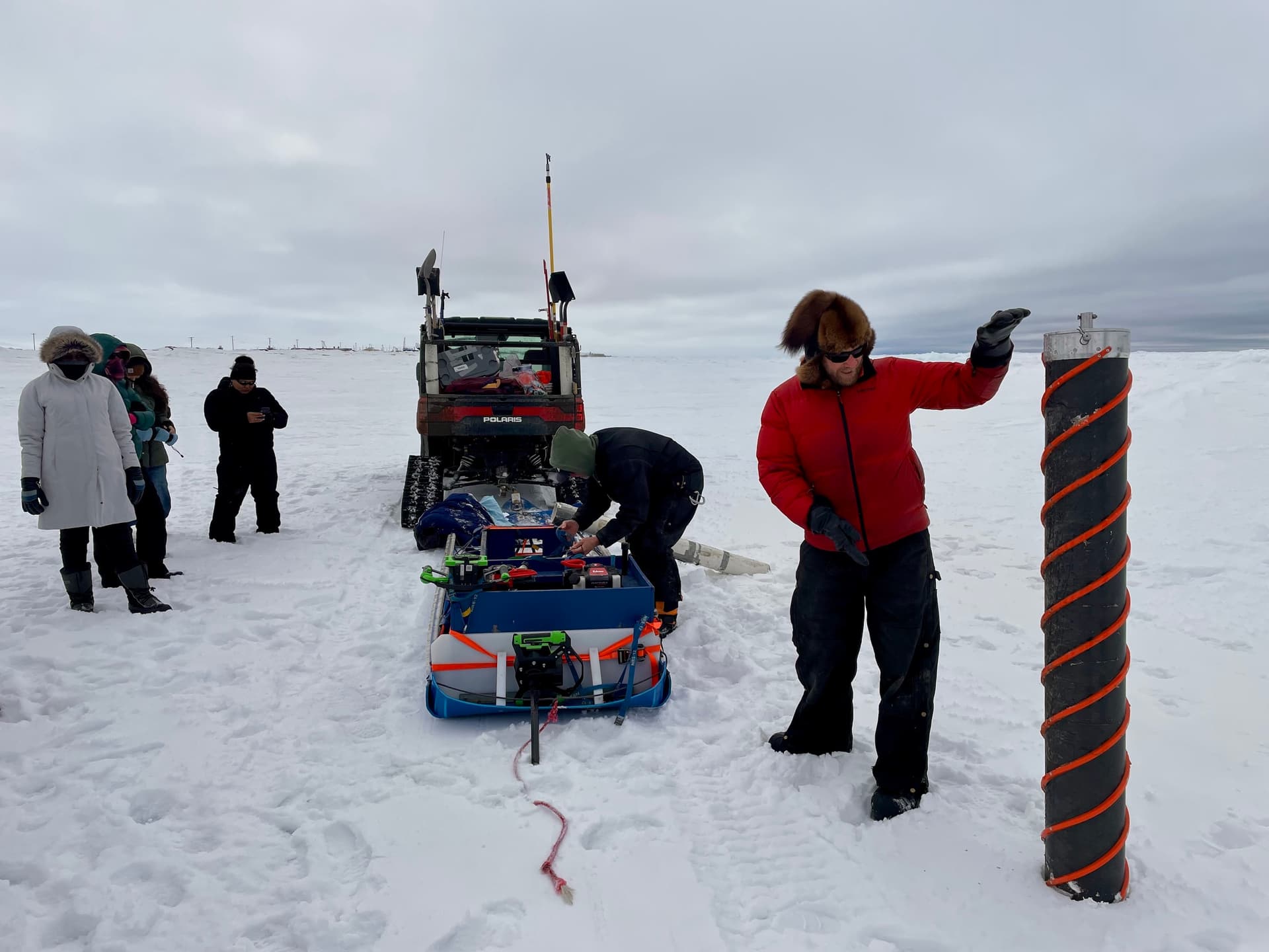 Polar bear visit interrupts Utqiagvik Arctic workshop on coastal change