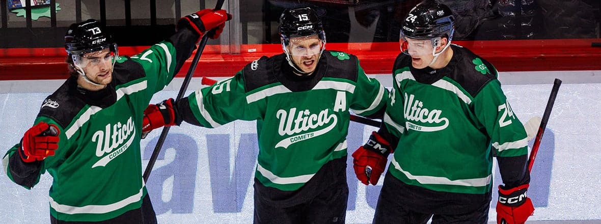 Criscuolo's First Career Hat Trick Lifts Comets Past Laval 5-2