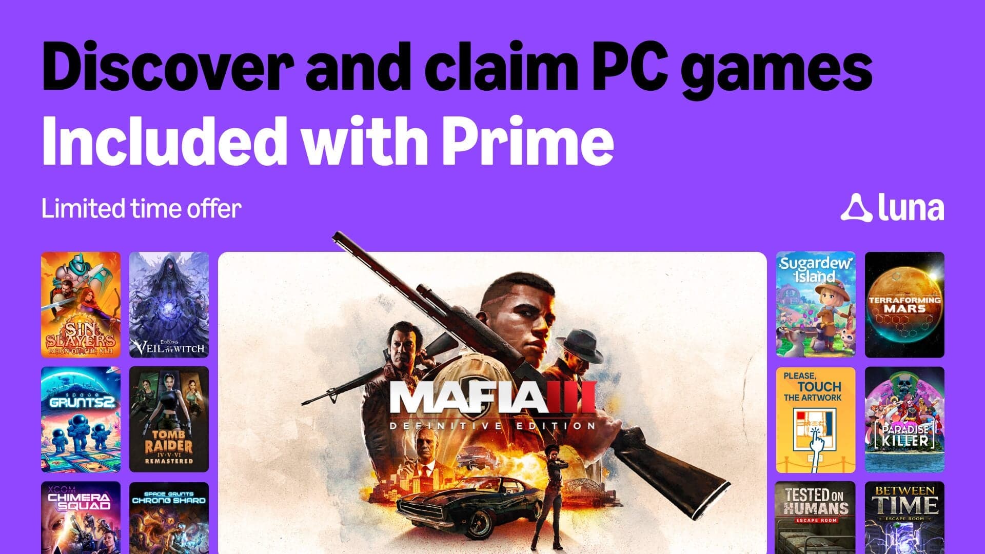 Amazon Prime adds 15 free games in June, including Tomb Raider and Mafia III