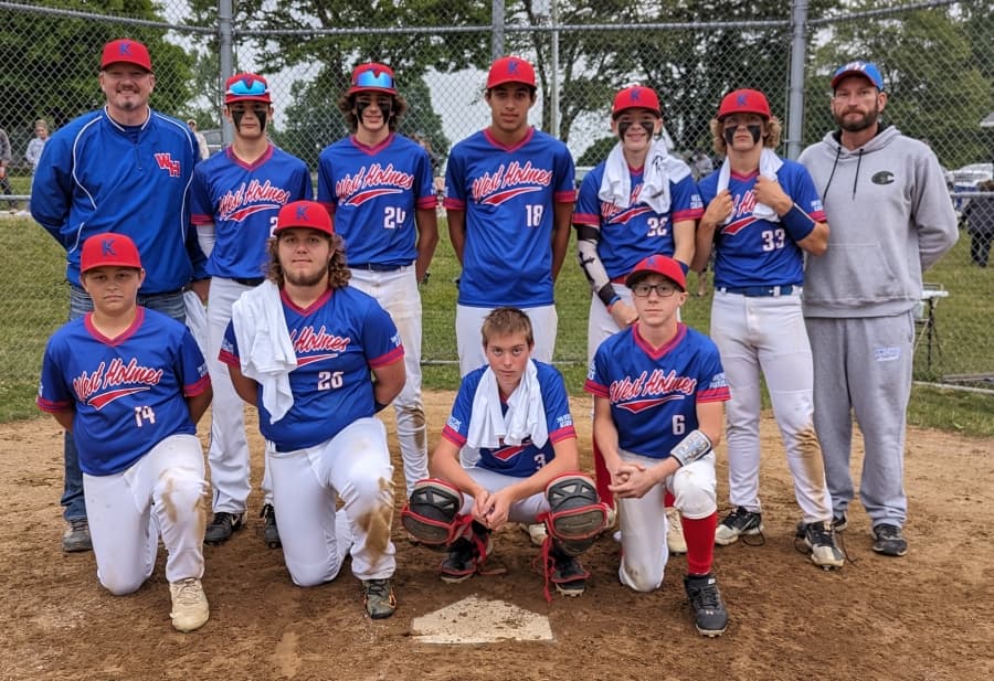 West Holmes tops Wooster 14-8 in summer baseball action