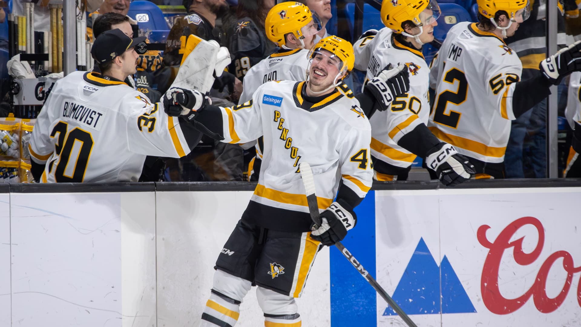 Penguins rout Amerks 8-0, clinch momentum heading into playoffs