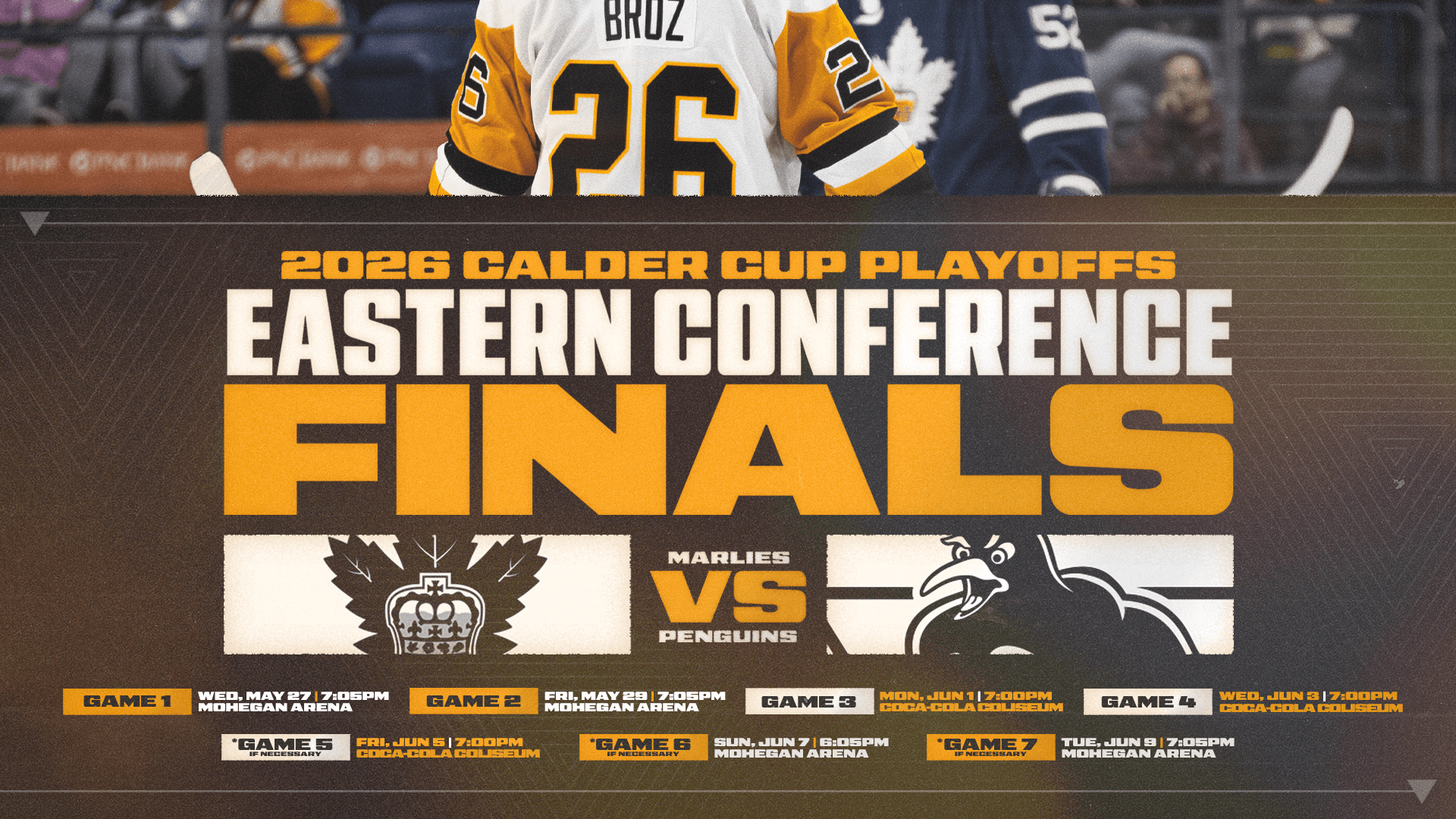 Penguins set Eastern Conference Final schedule against Toronto