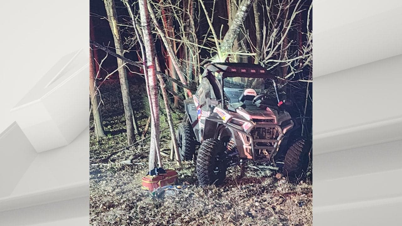 Adult woman injured, taken to hospital after snowmobile crash in Canosia Township