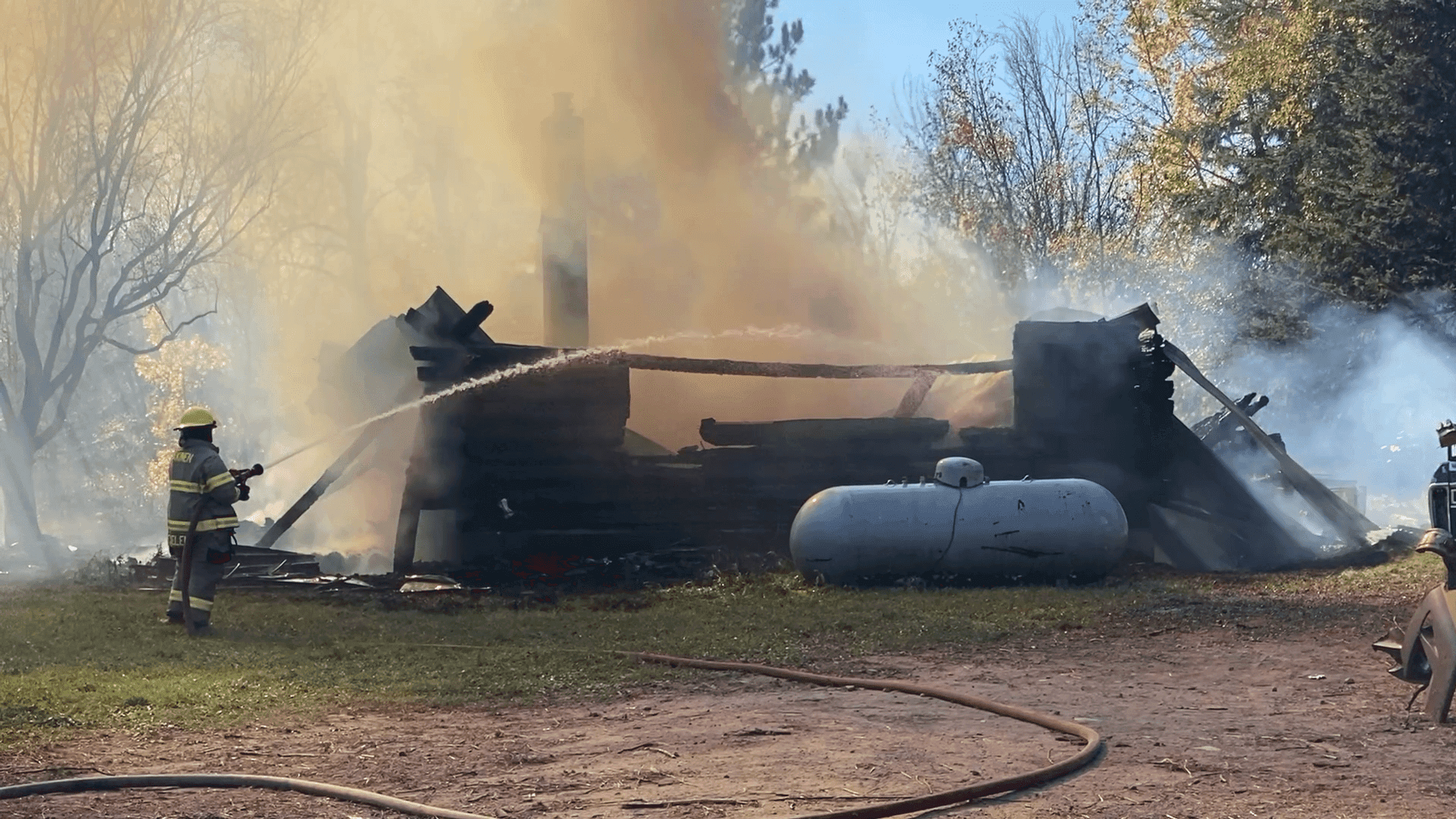 Burn barrel sparks fire that destroys seasonal home near Eveleth