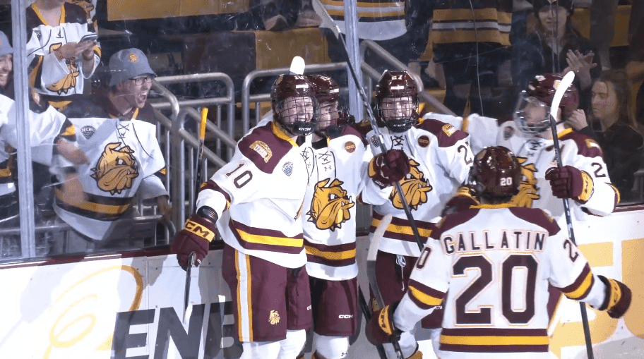 Plante’s Overtime Goal Lifts No. 10 UMD Past No. 3 UND