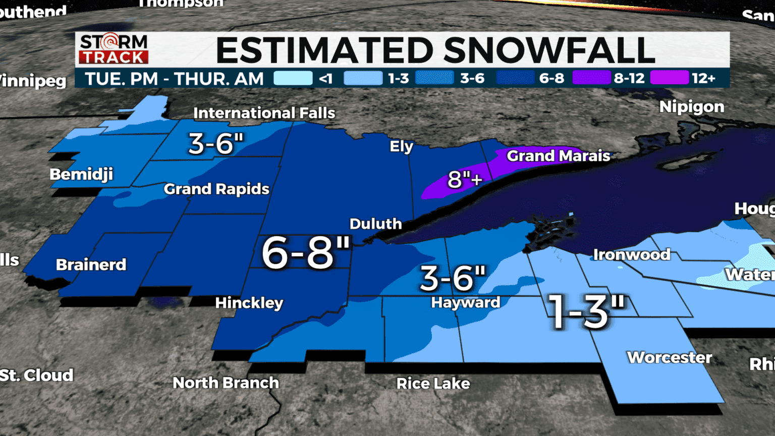 Winter Storm Warning Extended for West Otter Tail County Through Sunday