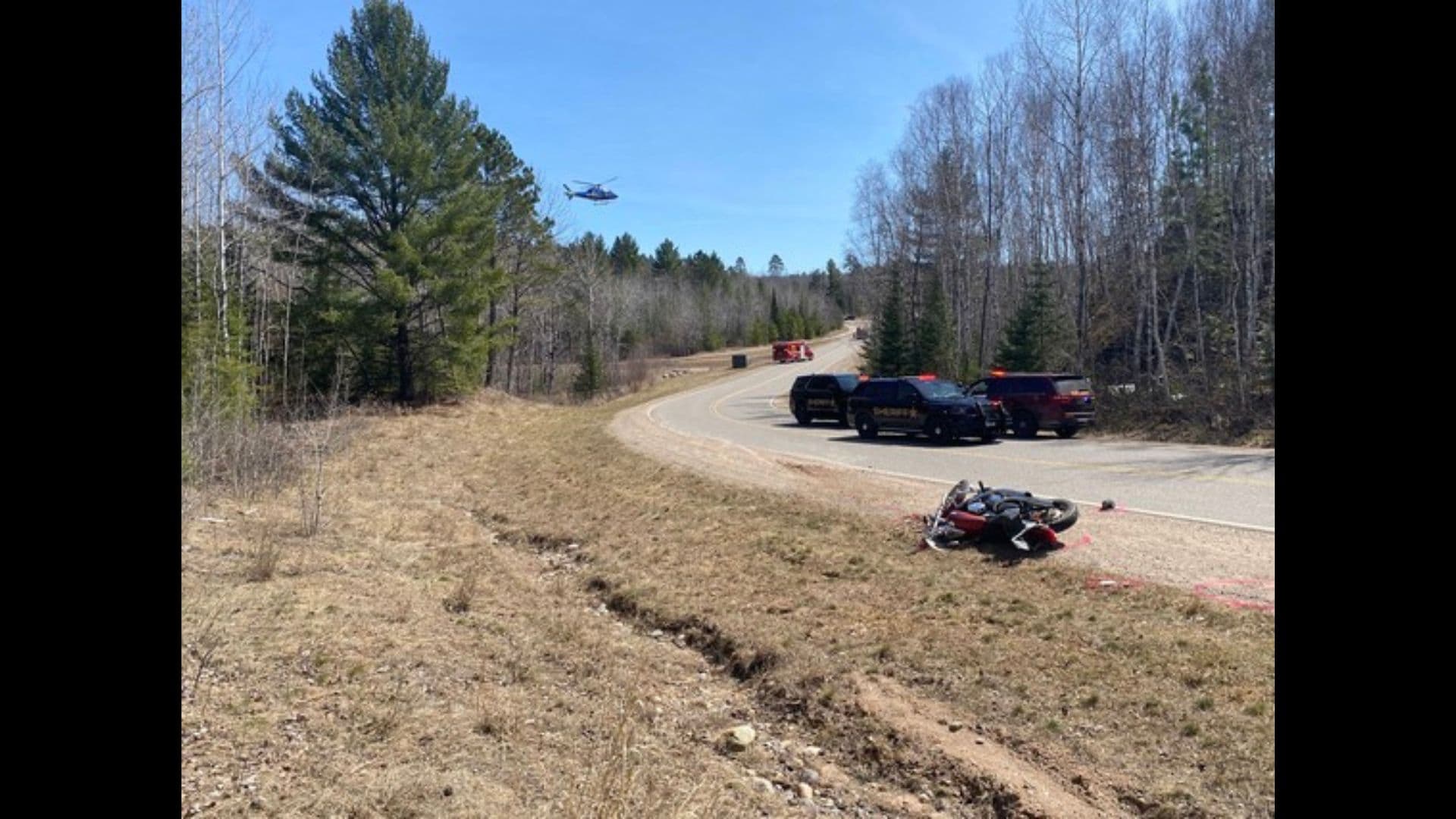 Embarrass man airlifted after motorcycle crash in White Township