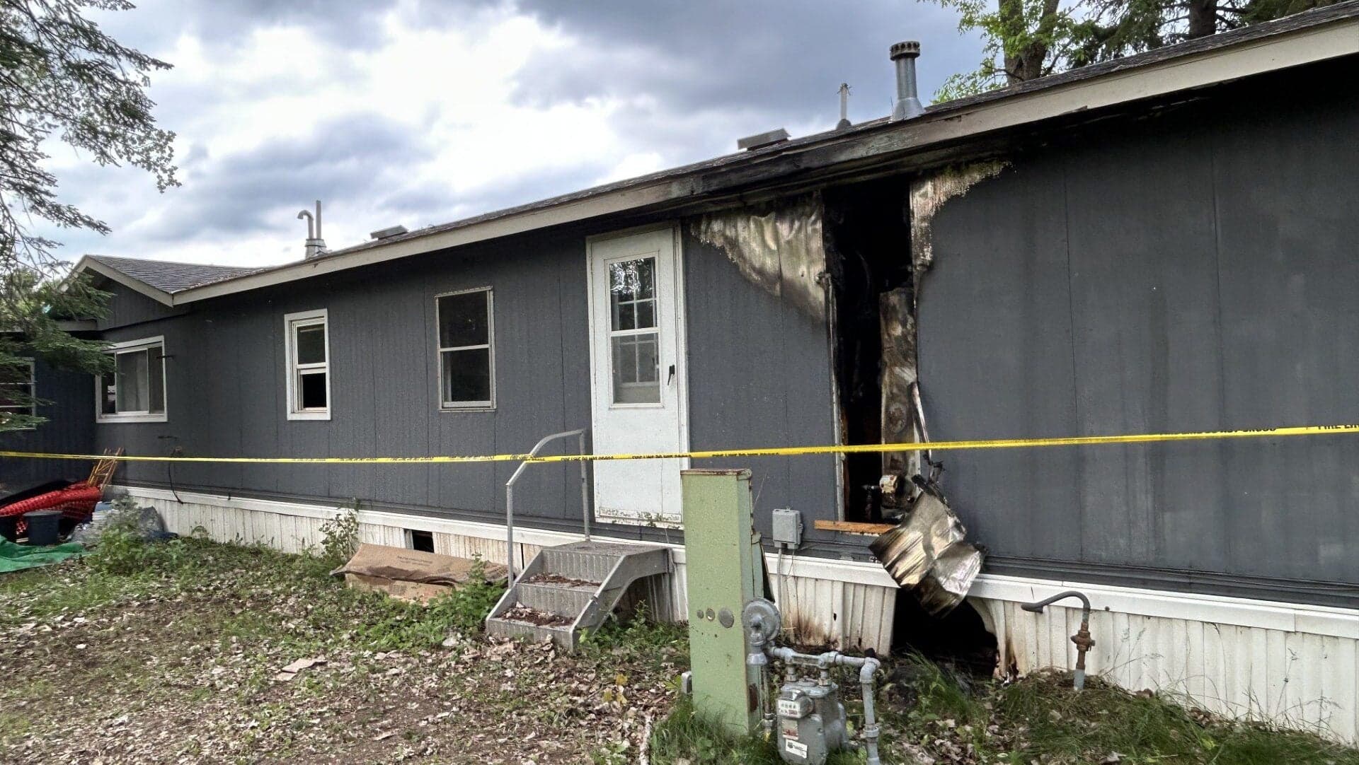Barnum man arrested after suspected arson damages mobile home