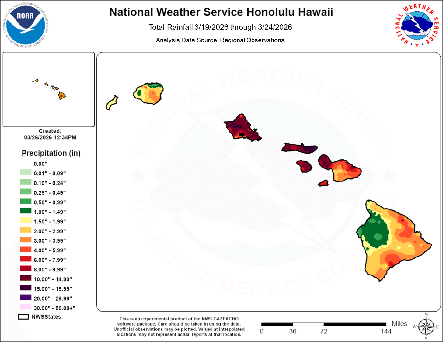Flood advisory issued for Kona districts amid heavy rain on Hawaii Island