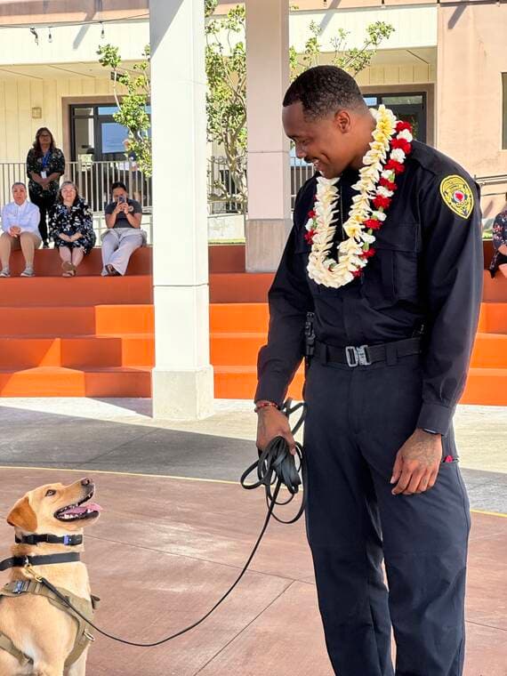Hawai‘i Police Welcome Trina, New K-9 Assigned to Islandwide Missing-Persons Searches