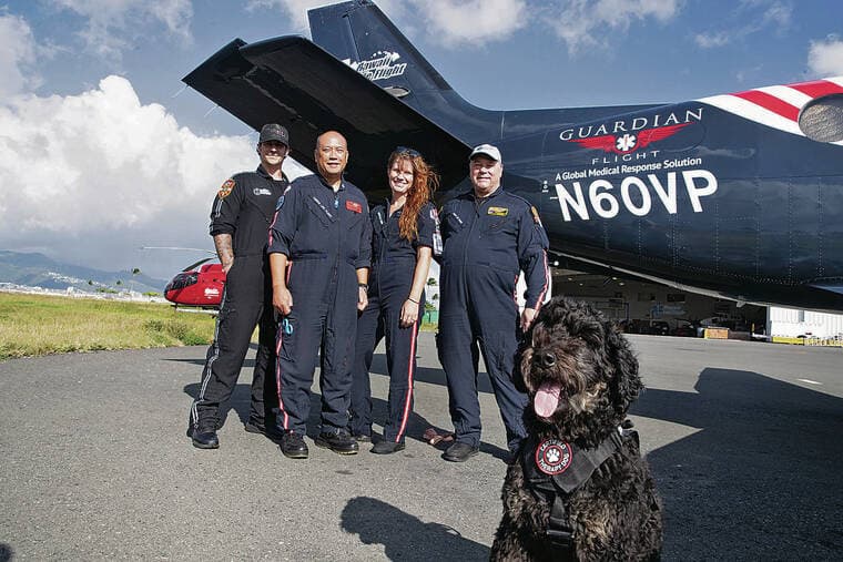 Big Island therapy dog helps crews decompress after emergencies