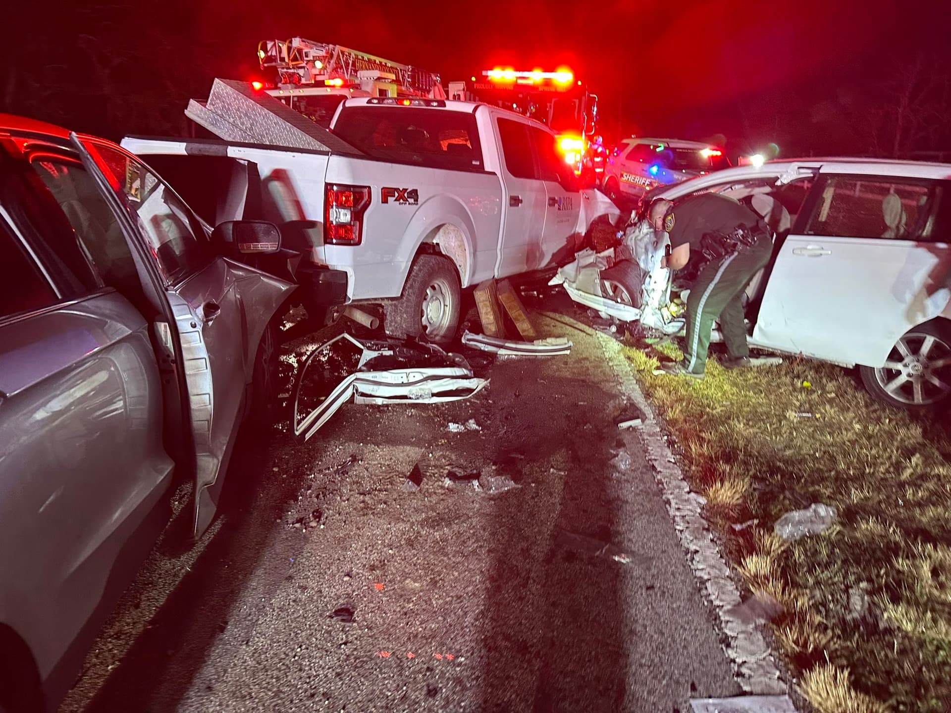 Valentine's Day Crash in Webster, Hernando County Sends Three to Hospital