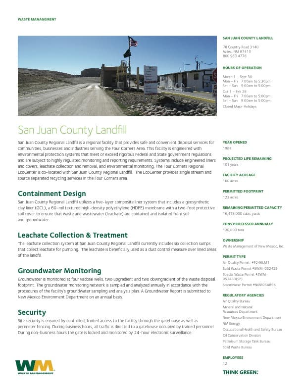 San Juan County explains landfill life span and transfer station network