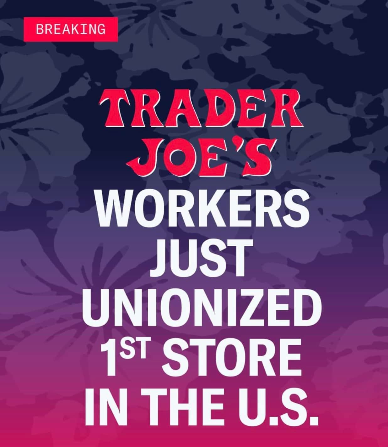 Trader Joe's United launches official site for crew organizers and supporters