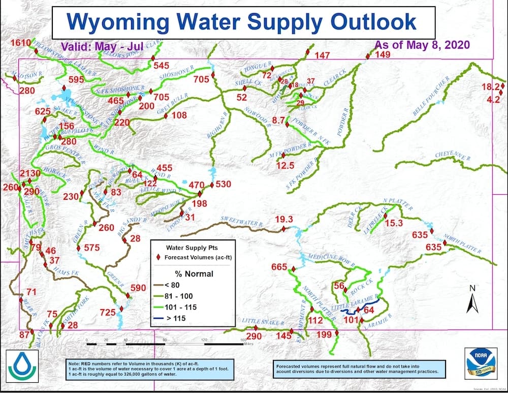 Wyoming Snowpack Sits Well Below Median, Raising Spring Water Supply Concerns