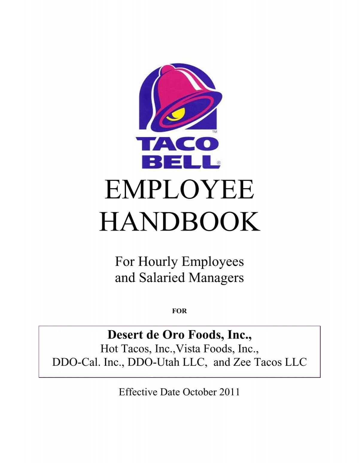 Labor Department toolkit reminds Taco Bell managers on wage, overtime rules