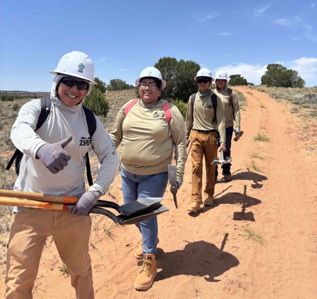 Zuni youth join summer trail crew to maintain community paths