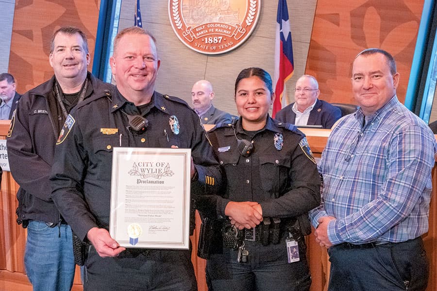Wylie certifies election, honors first responders during Police Week