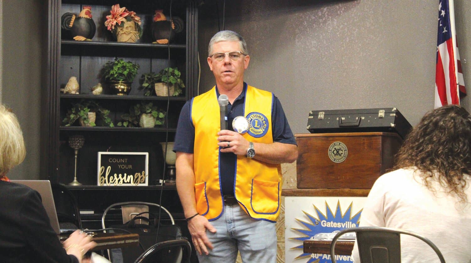 Gatesville Manager Brad Hunt Outlines Projects, Events and Development to Lions Club