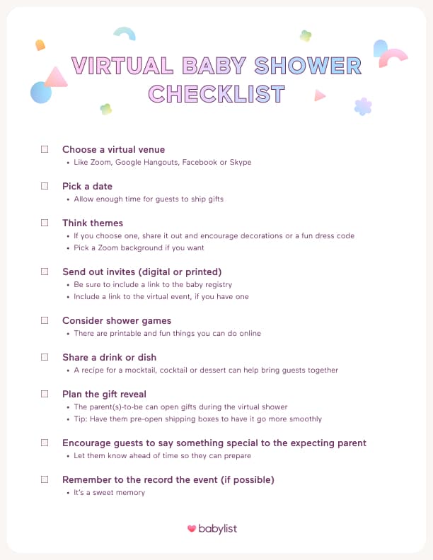 How to Host an Engaging Virtual Baby Shower With Games and Activities