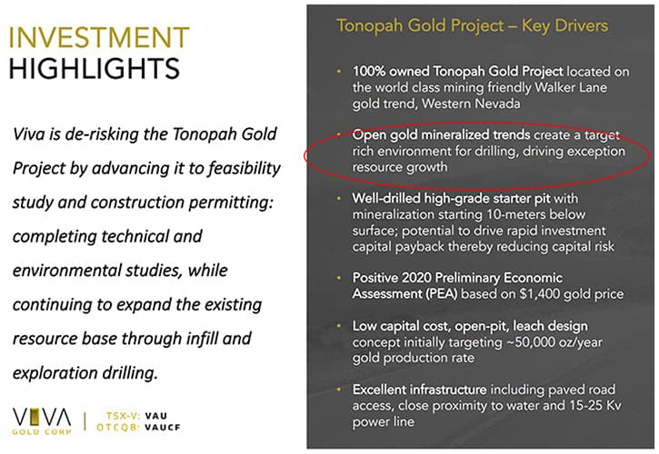 Viva Gold Advances Tonopah Gold Project With New Feasibility Study Plans