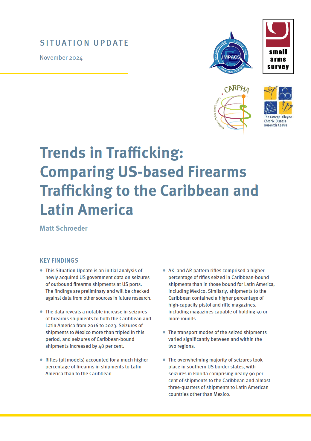 Study Links Caribbean Gun Flows to Florida and Georgia Counties