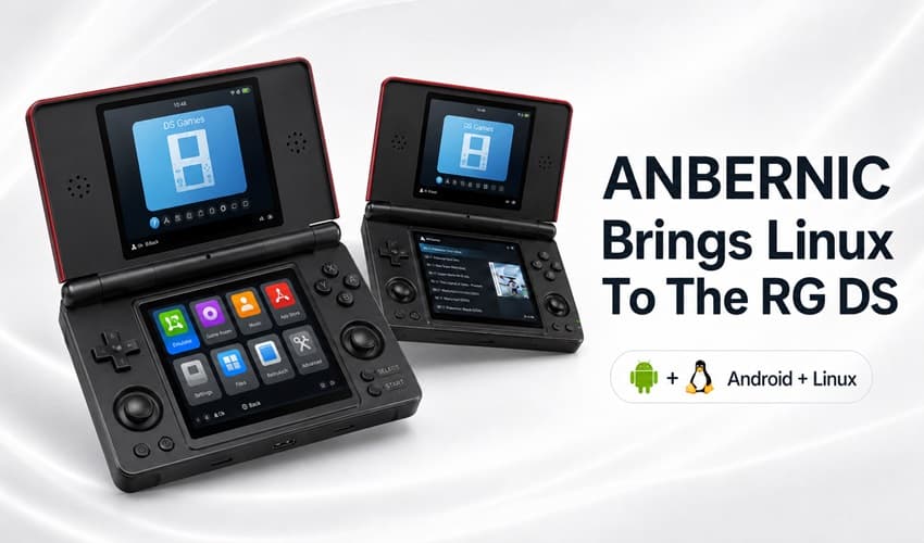 ANBERNIC releases Linux firmware for RG DS handheld emulator