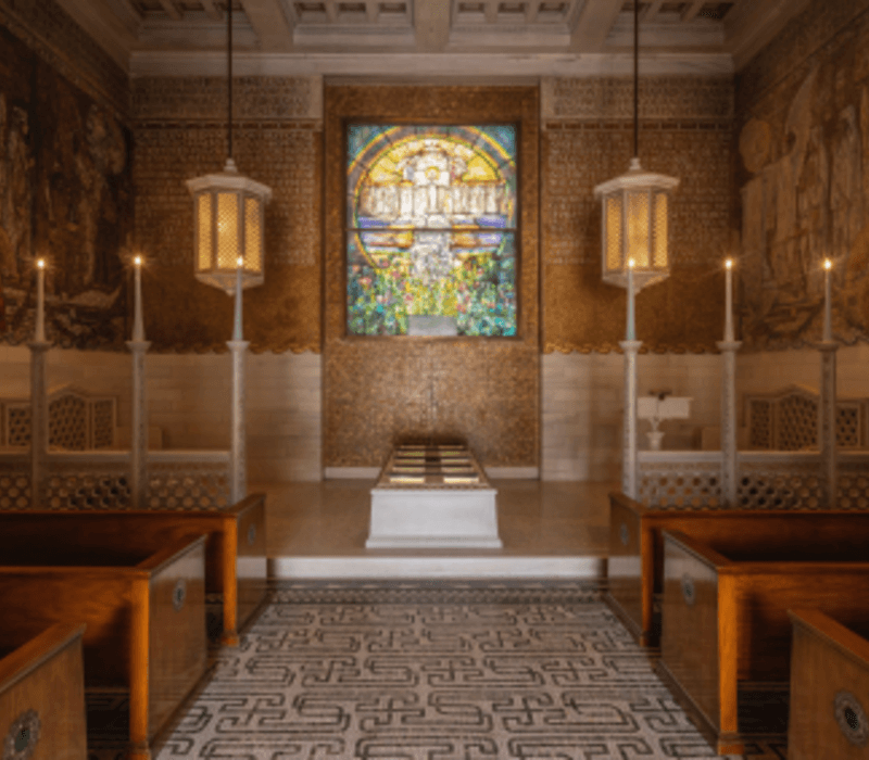 Lake View Cemetery hosts mindfulness meditation and soundbath in chapel