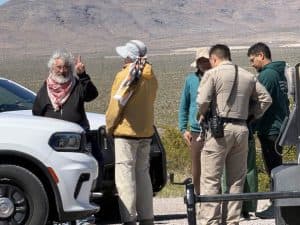 Five Peace Walkers Arrested for Trespass at Nevada Nuclear Test Site
