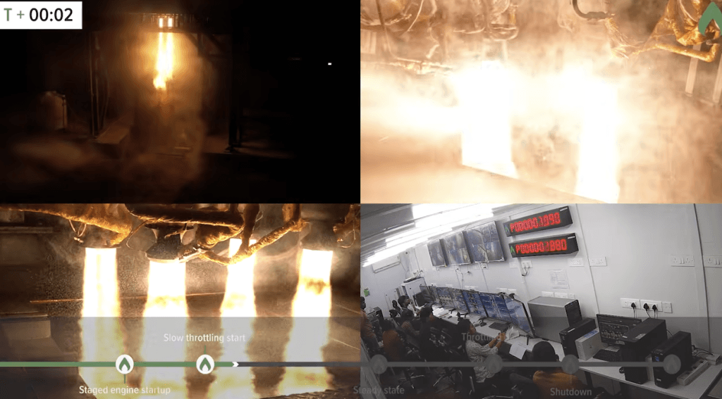 Agnikul Cosmos fires four 3D-printed rocket engines in cluster test