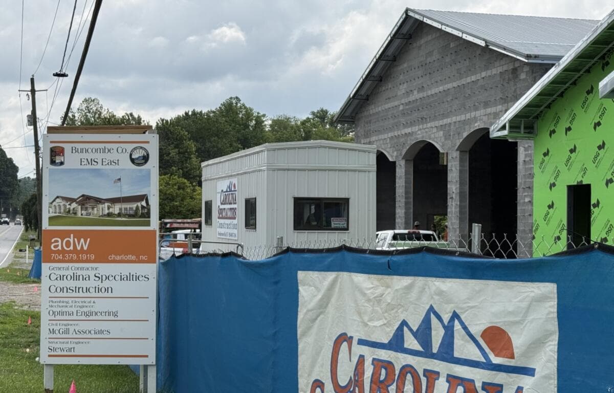 Buncombe County begins work on first standalone EMS station in Swannanoa