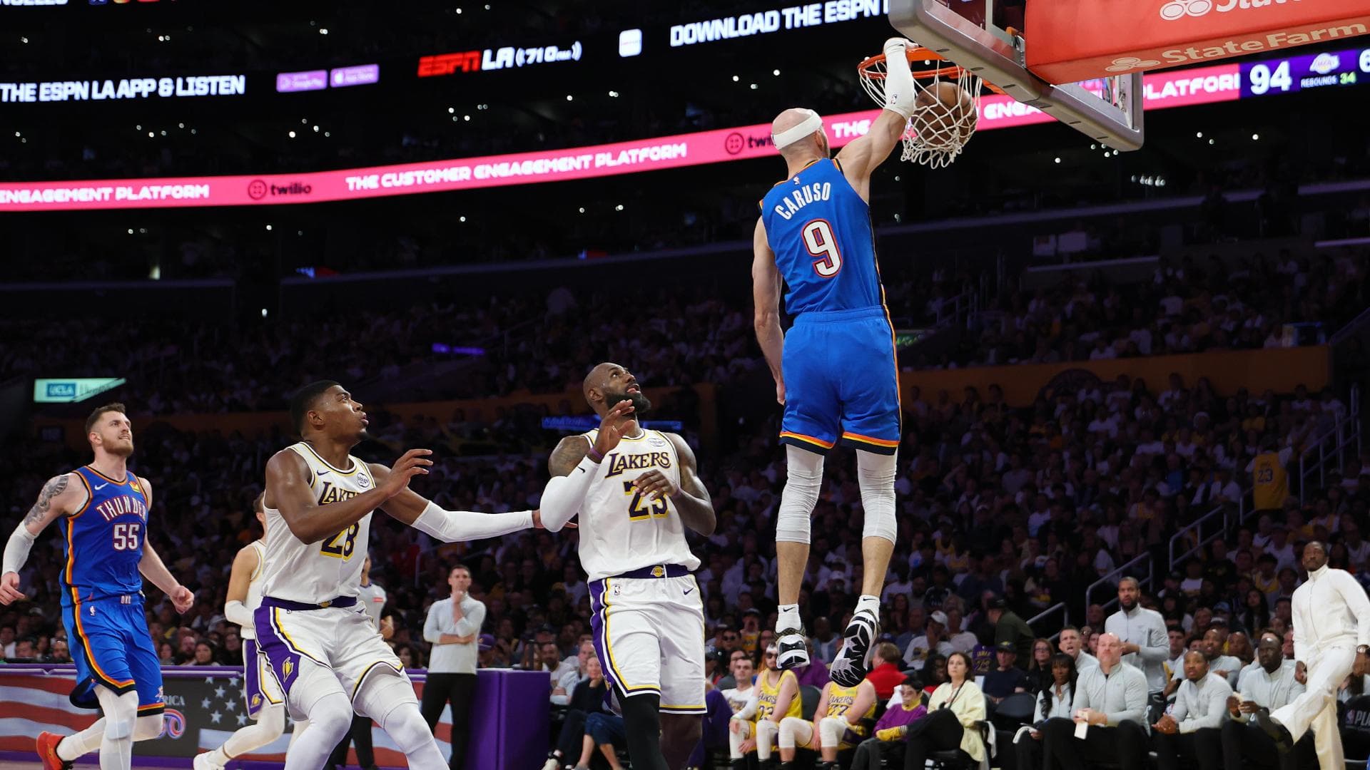 Thunder dominate Lakers, grab 3-0 series lead in West semifinals