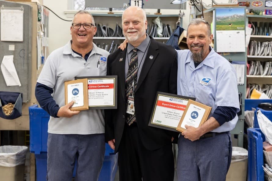Sayville Letter Carriers Honored for One Million Miles of Safe Driving