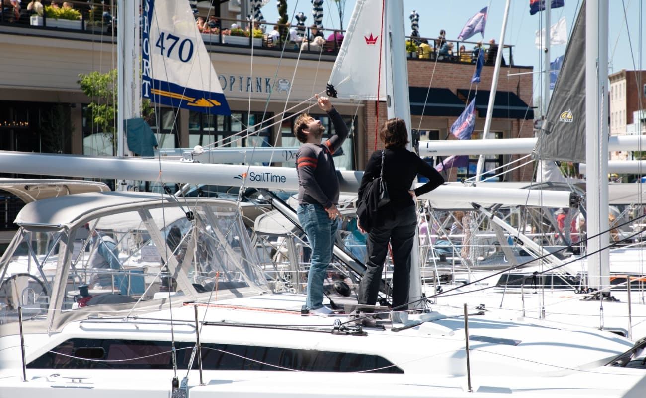Annapolis Spring Sailboat Show Offers Newcomers a Chance to Sail Catamarans