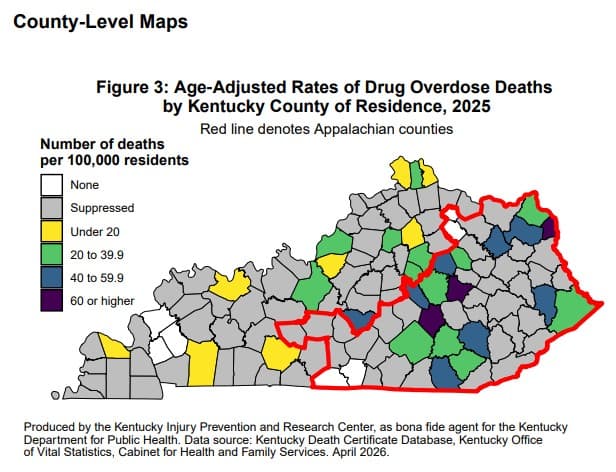 Perry County overdose deaths keep falling amid statewide decline