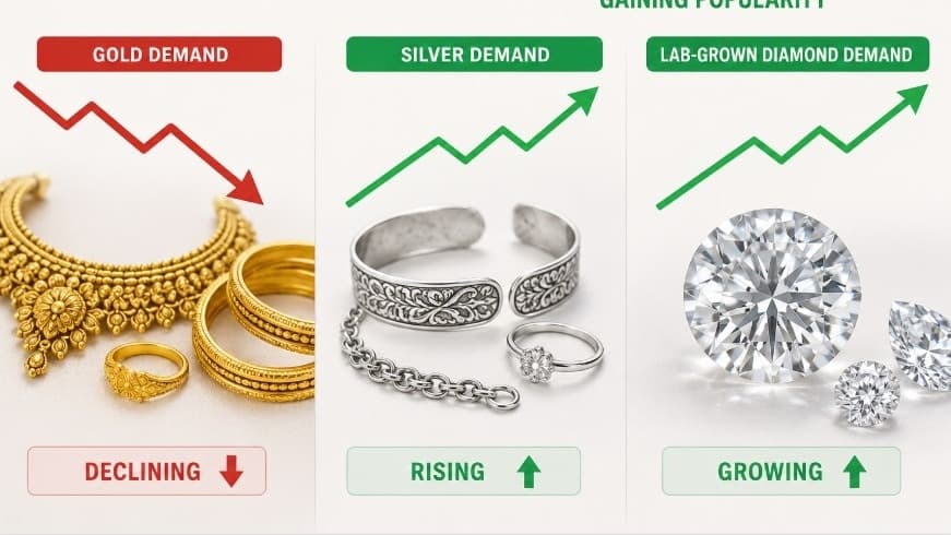India’s jewelry exports shift to silver, platinum and lab-grown diamonds