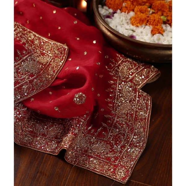 Embellished dupattas refresh bridal looks, and invite post-wedding reuse