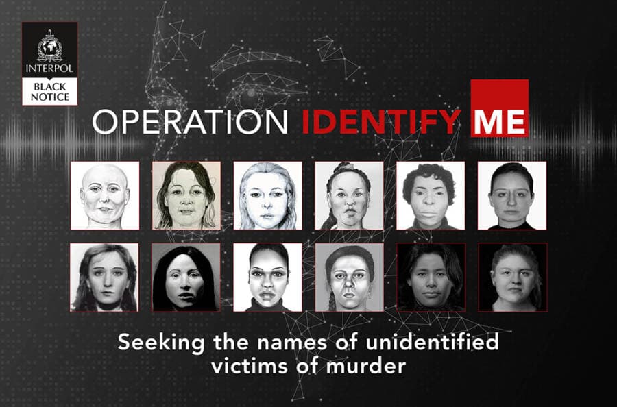 INTERPOL Identifies 4 Cold Case Victims, 43 Unidentified Women Remain