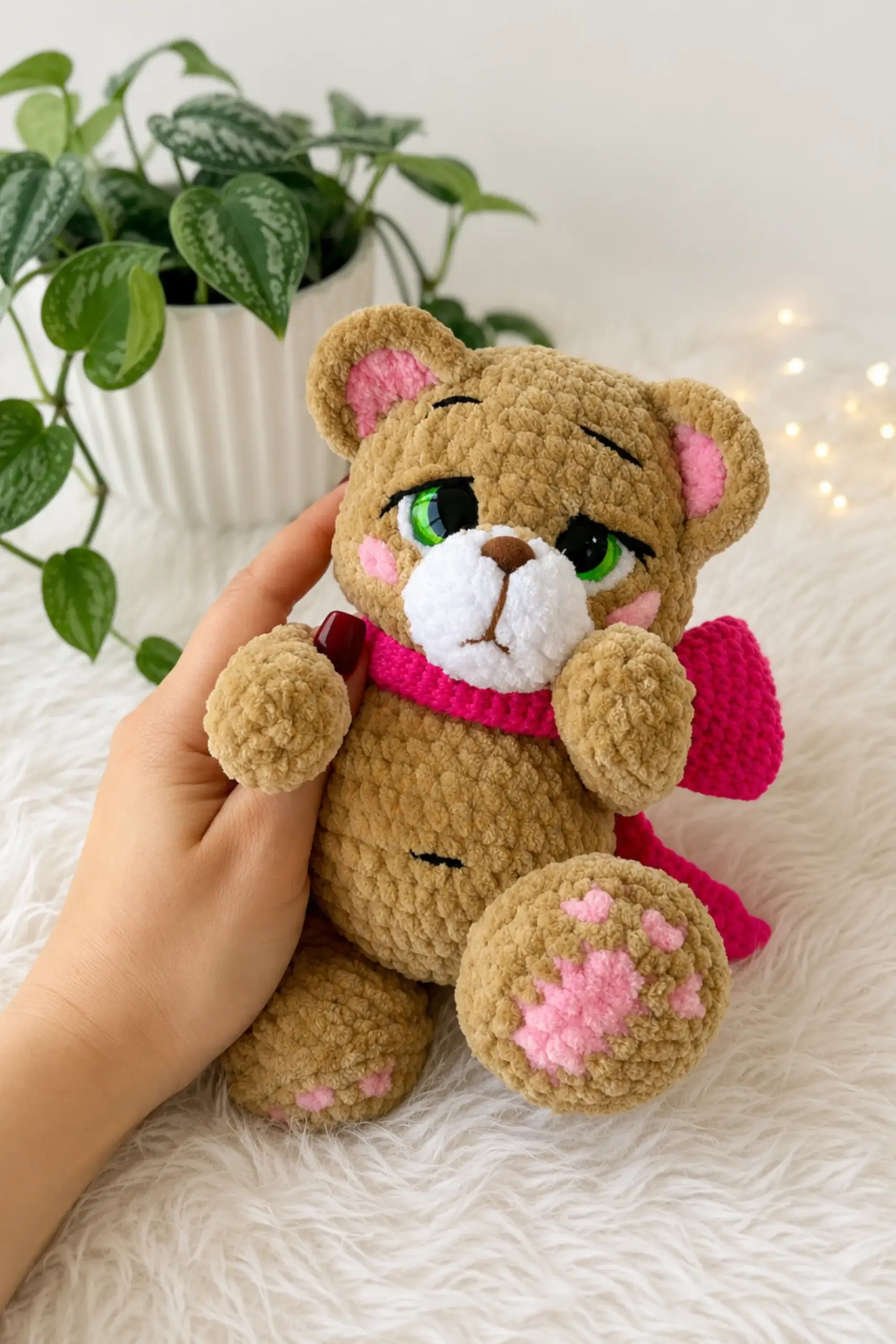Bobby Bear amigurumi pattern blends classic charm with heirloom detail