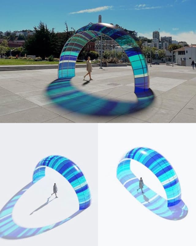 New permanent archway Mareas installed at Pier 27 enhances Embarcadero