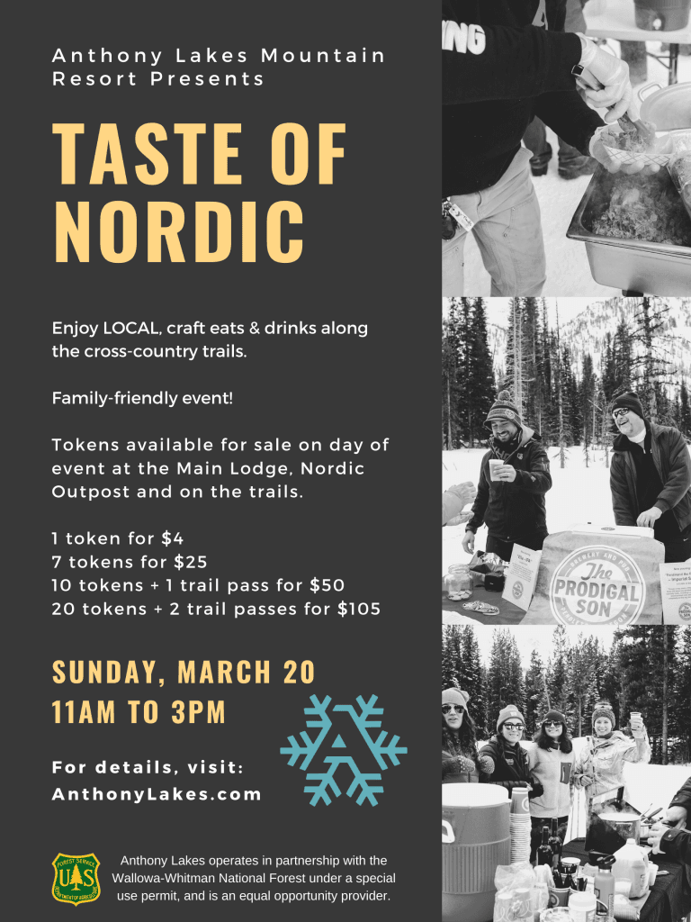 Anthony Lakes Taste of Nordic Returns March 22 for 12th Annual Fundraiser